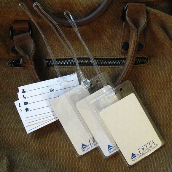 Delta Airlines Other - ✈️ Delta Airlines White Love To Fly Luggage Tags (3)
